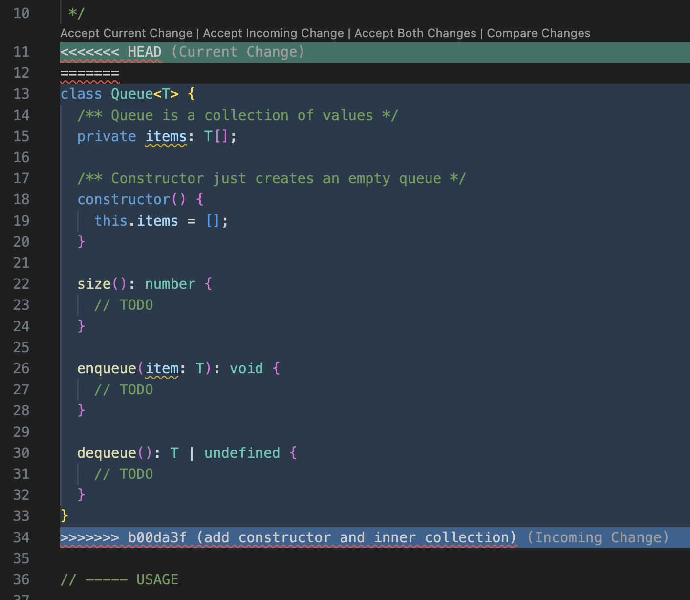 Git is confused if you invert two dependent commits